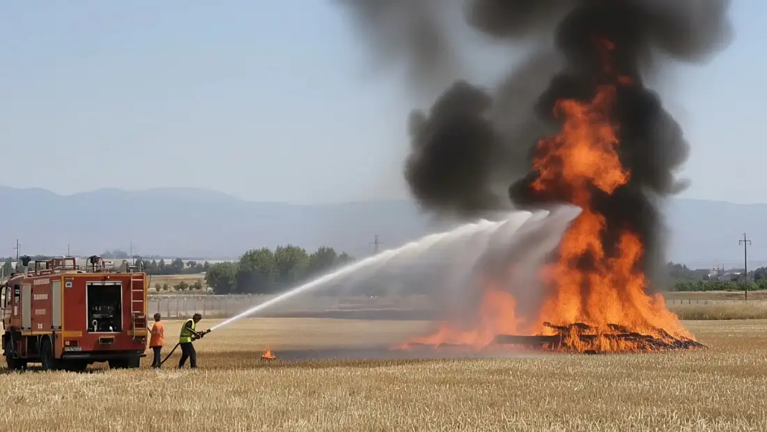 Elazığ'da tarla yangını