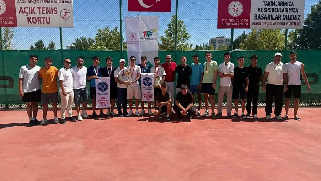 Elazığ'da tenis heyecanı tamamlandı
