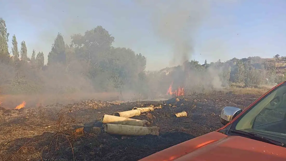 Malatya'da bahçe yangını