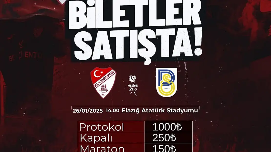 Belediye Derincespor maçı biletleri satışta