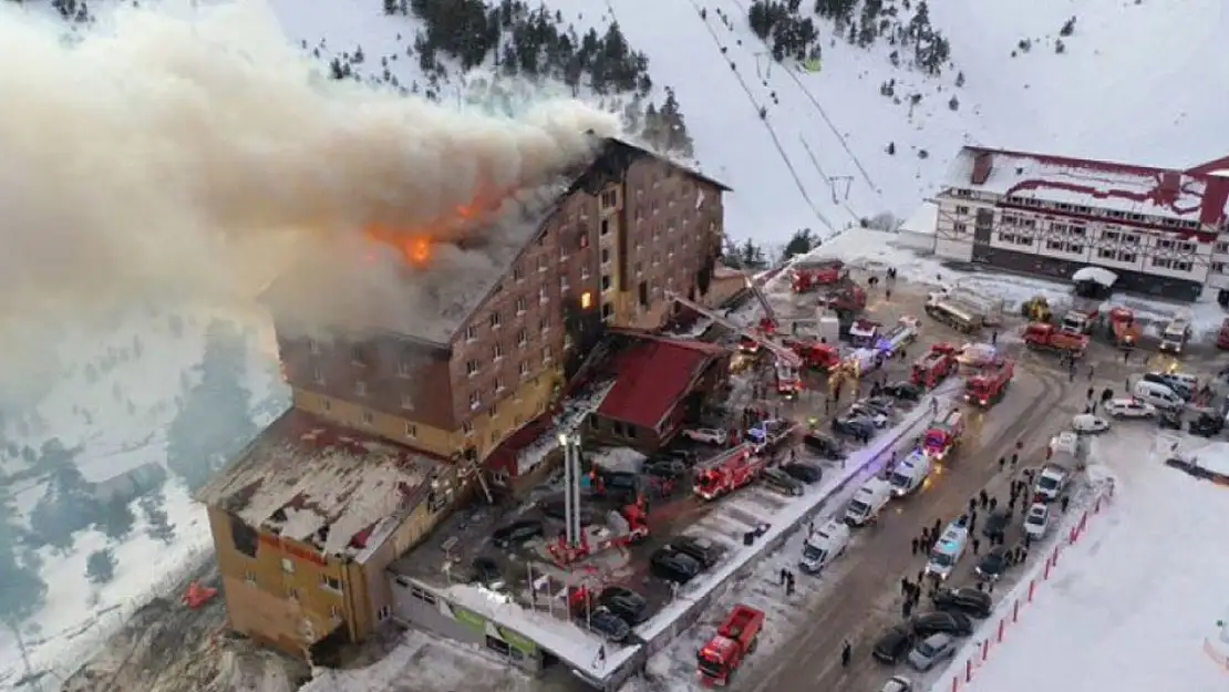 Bolu'da Feci Yangın: Grand Kartal Otel Alevlere Teslim Oldu!