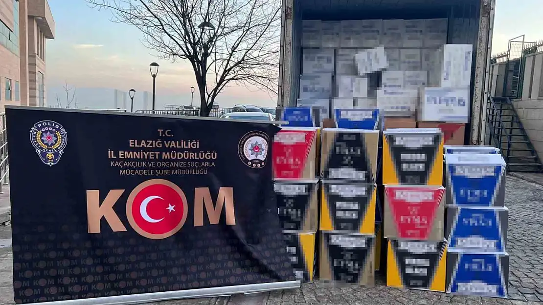 Elazığ'da 2 milyon 564 bin makaron ele geçirildi