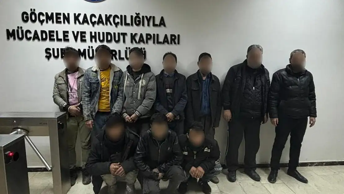 Elazığ'da 3 göçmen kaçakçısı ve 16 yabancı uyruklu şahıs gözaltına alındı