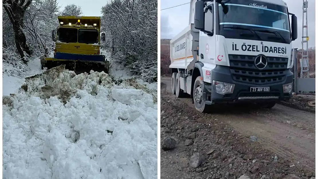 Elazığ'da kapalı köy yolu kalmadı