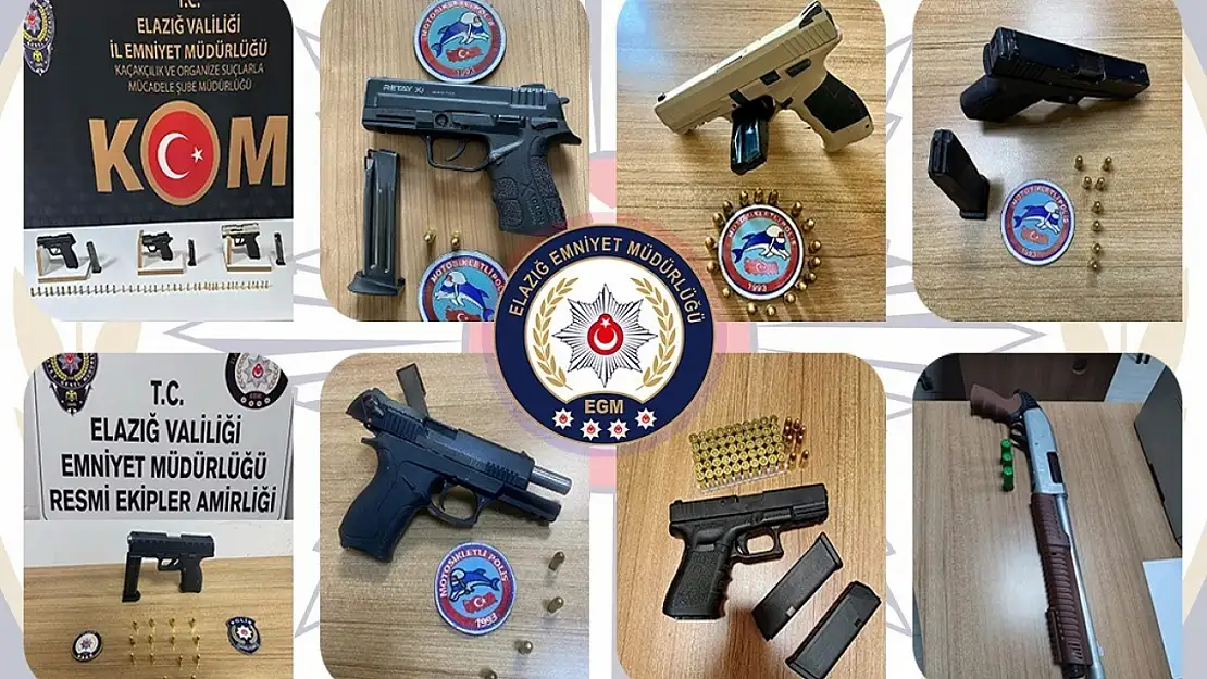 Elazığ'da mart ayında ruhsatsız silah taşıyan 35 kişi yakalandı
