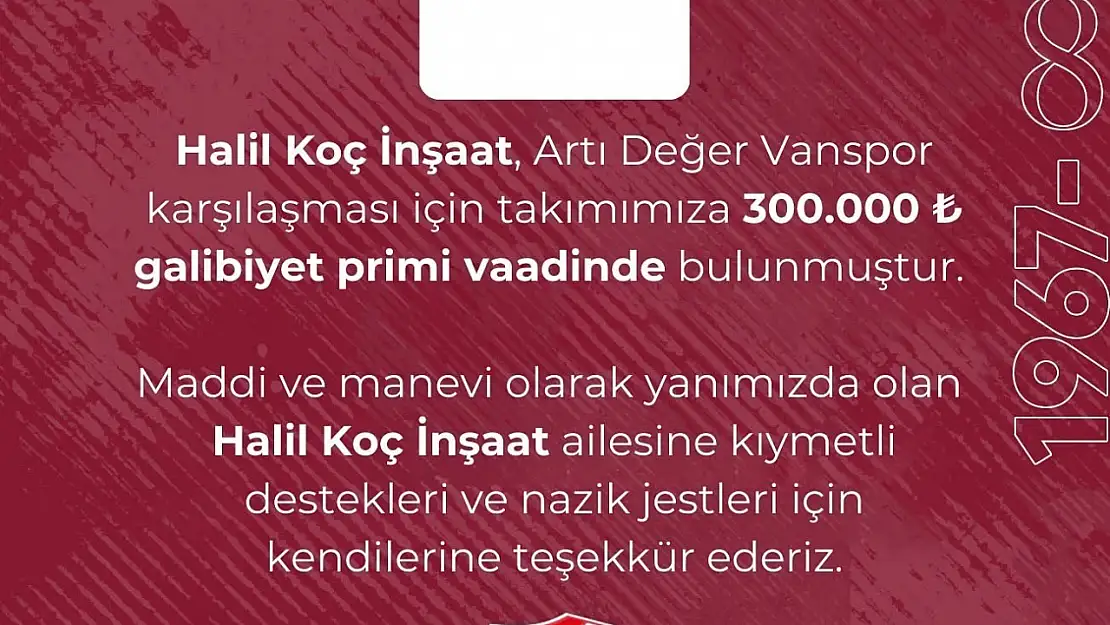 Elazığspor'a prim dopingi