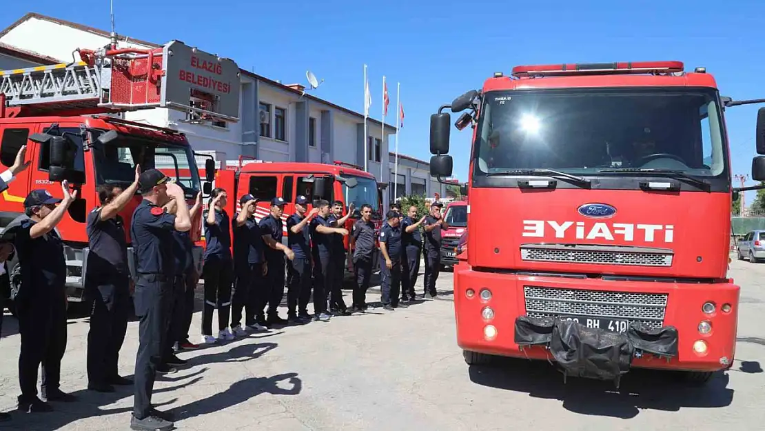 Hatay'daki orman yangınına Elazığ Belediyesinden destek