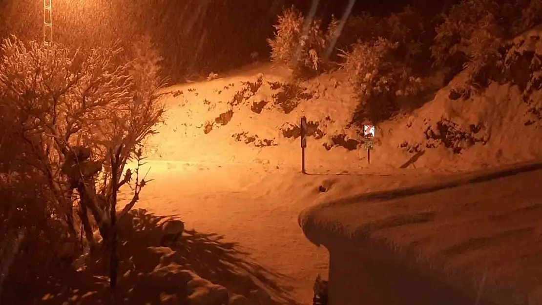 Malatya'da kırsal bölgeler kar altında