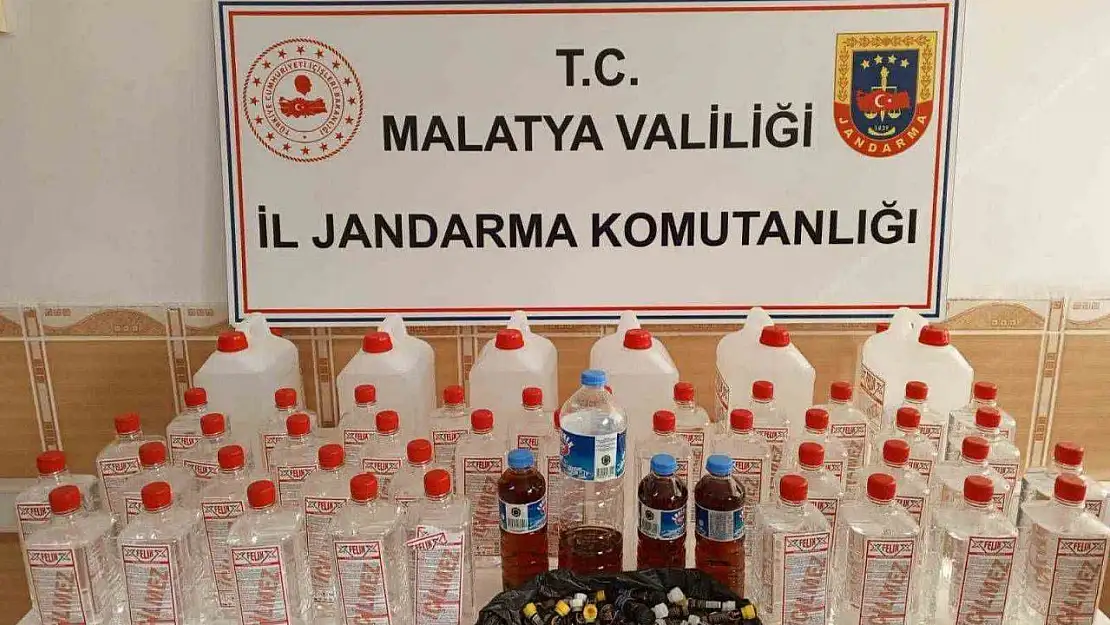 Malatya'da sahte alkol operasyonu