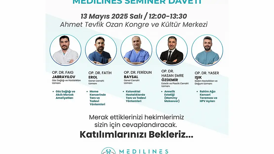 Medilines Hospital'dan Elazığ'da dev seminer
