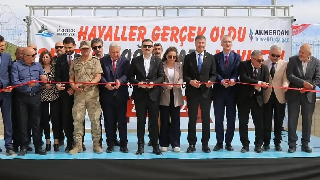 Pertek ve Çemişgezek doğalgaza kavuştu