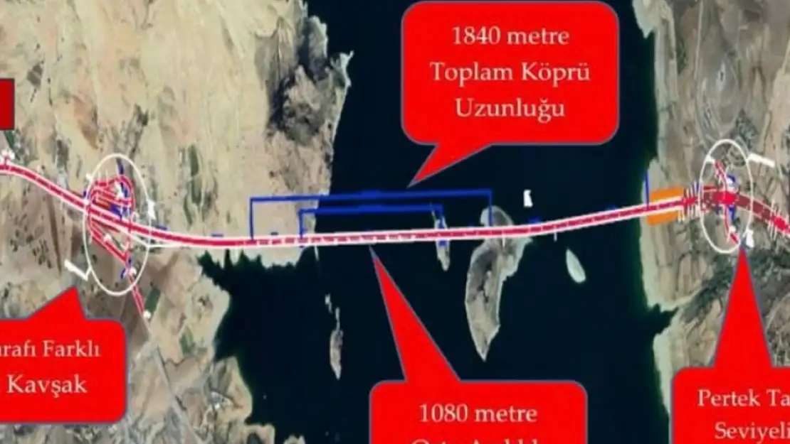 Tunceli'den Elazığ'a Bağlantı Sağlayacak  Pertek Köprüsü'nün Güzergahı Belli Oldu.