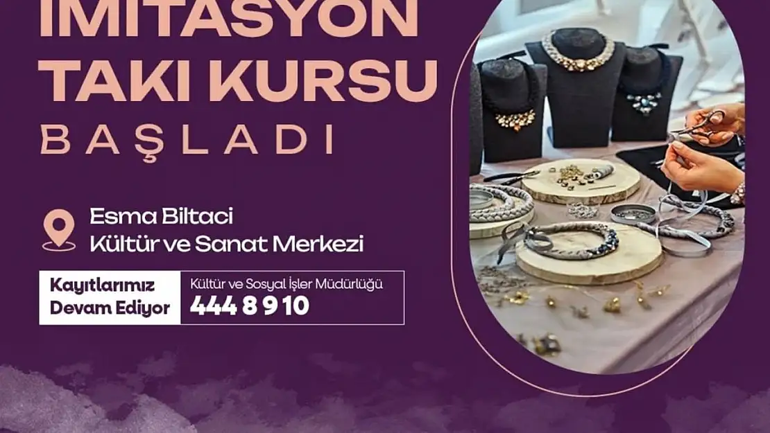 Yeşilyurt Belediyesi yeni meslek edindirme kursları açtı