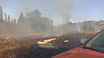 Malatya'da bahçe yangını