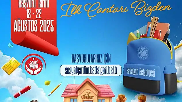 Battalgazi Belediyesi'nden ailelere kırtasiye desteği