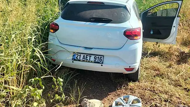 Diyarbakır'da otomobil tarlaya girdi: 5 yaralı