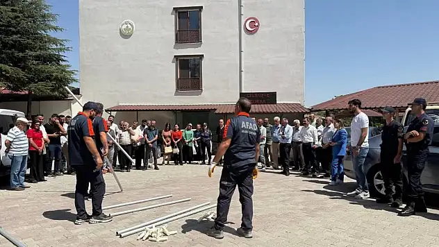 Elazığ'da afet farkındalık ve yangın eğitimi