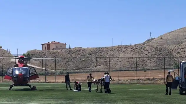 Malatya'da ambulans helikopter 78 yaşındaki hasta için havalandı