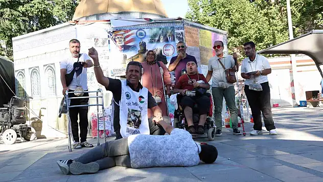 Özel bireylerden 'Gazze' için anlamlı etkinlik