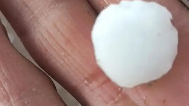 Arapgir'de dolu yağışı etkili oldu