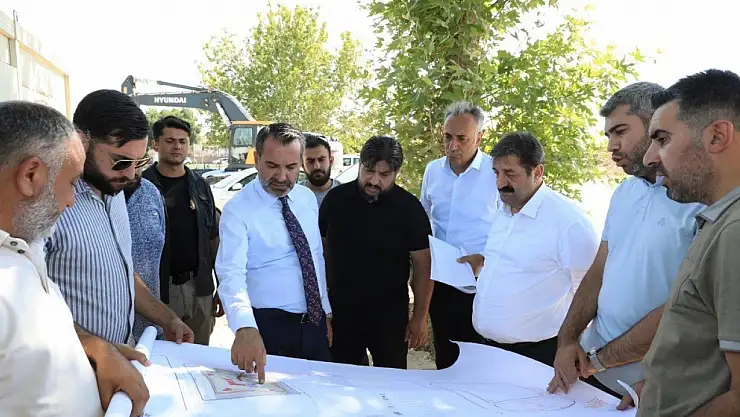Başkan Şerifoğulları saha çalışmalarını yerinde inceledi