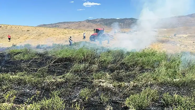 Biçerdöver ile hasatta yangın kontrolü uyarısı