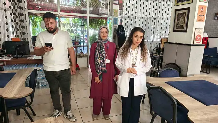 Çemişgezek'te kapalı alanlarda sigara denetimi yapıldı