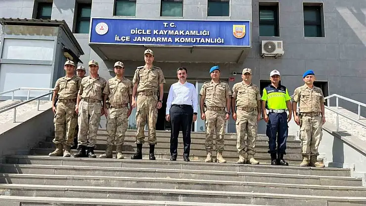 Dicle Kaymakamı Mustafa Atış, jandarma personeli ile bir araya geldi