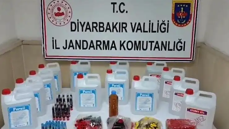 Diyarbakır'da 180 litre etil alkol ele geçirildi: 1 gözaltı