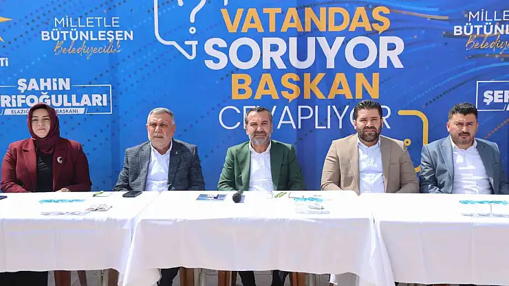 Elazığ Belediye Başkanı Şerifoğulları, vatandaşların sorularını cevapladı