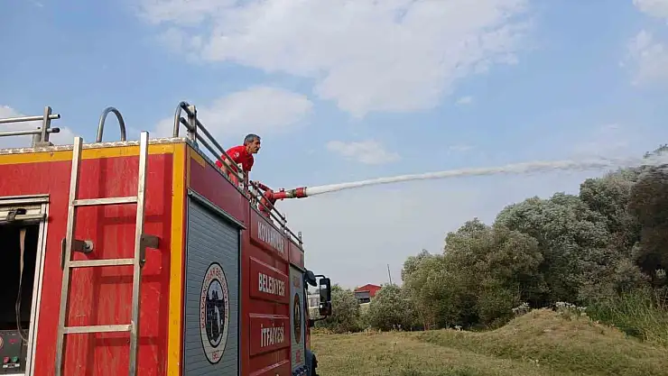 Elazığ'da ağaçlık alanda çıkan yangın ekipler tarafından  söndürüldü