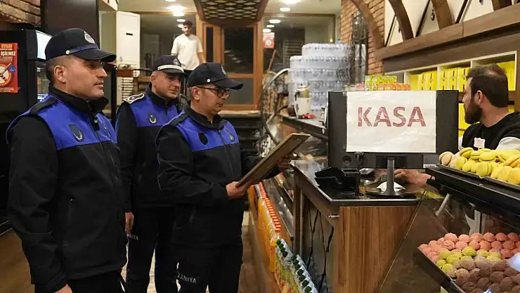 Elazığ'da bayram öncesi zabıta ekiplerinden sıkı denetim