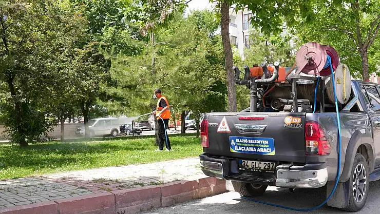 Elazığ'da ilaçlama çalışmaları sürüyor