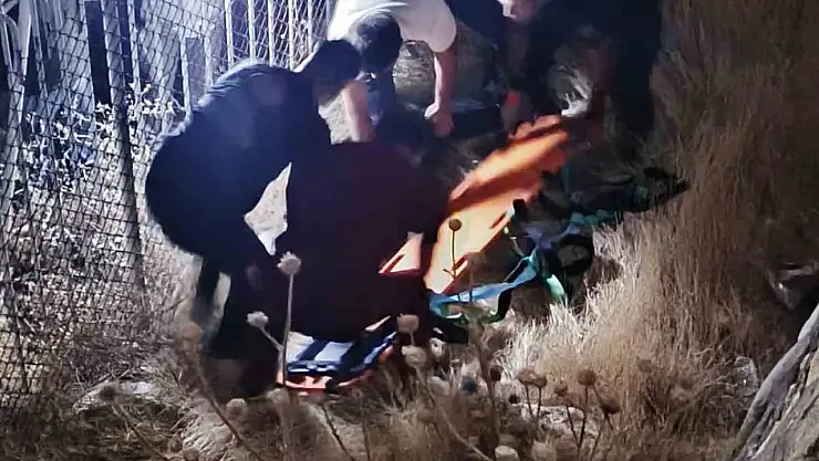 Elazığ'da istinat duvarından düşen kişi ağır yaralandı