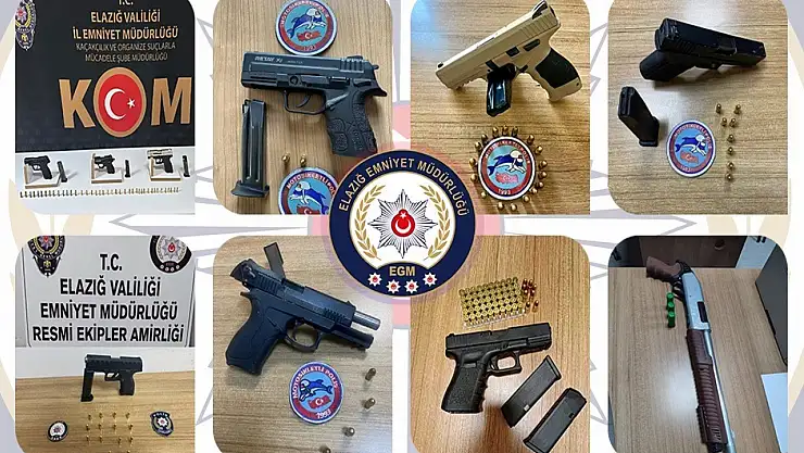 Elazığ'da mart ayında ruhsatsız silah taşıyan 35 kişi yakalandı