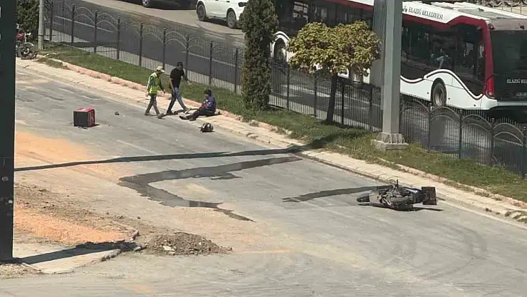 Elazığ'da motosiklet kazası: 1 yaralı