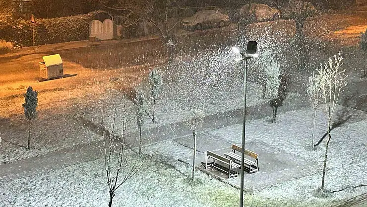 Elazığ'da nisan ayında kar sürprizi