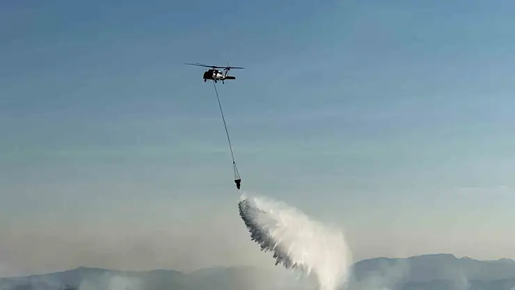 Elazığ'da örtü yangınında 500 dönüm alan zarar gördü