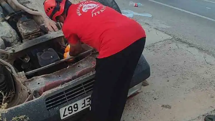 Elazığ'da otomobil takla attı: 6 yaralı