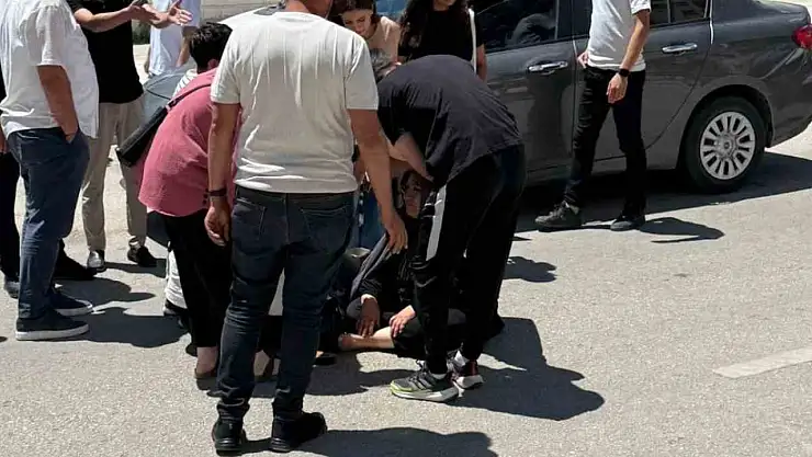 Elazığ'da otomobilin çarptığı yaya yaralandı