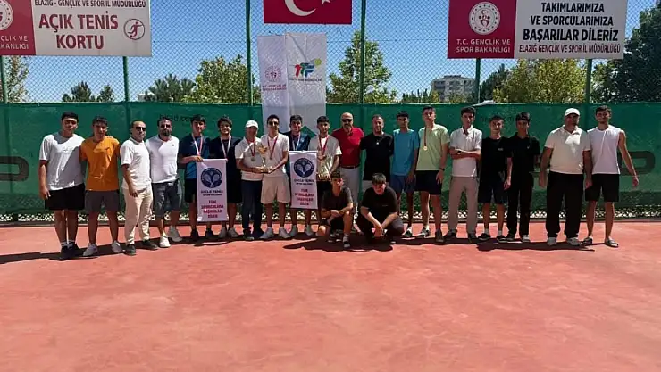 Elazığ'da tenis heyecanı tamamlandı
