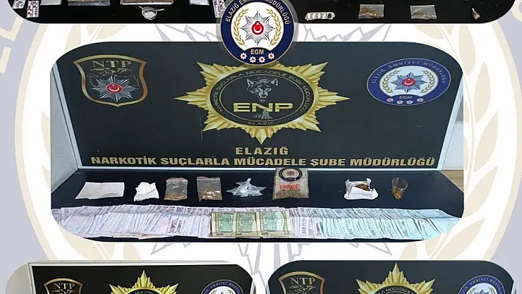 Elazığ'da uyuşturucu operasyonu: 11 tutuklama