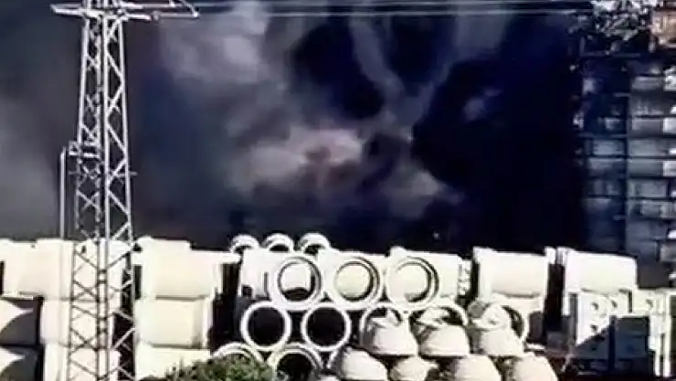 Elazığ OSB'de korkutan yangın