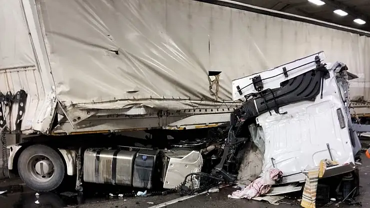 Erkenek Tüneli'nde trafik kazası: 1 ağır yaralı