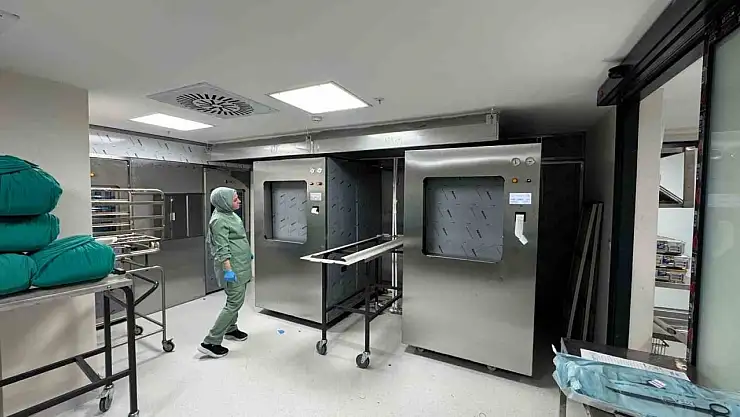 Gazi Yaşargil Eğitim ve Araştırma Hastanesi'nde sterilizasyon birimi yenilendi
