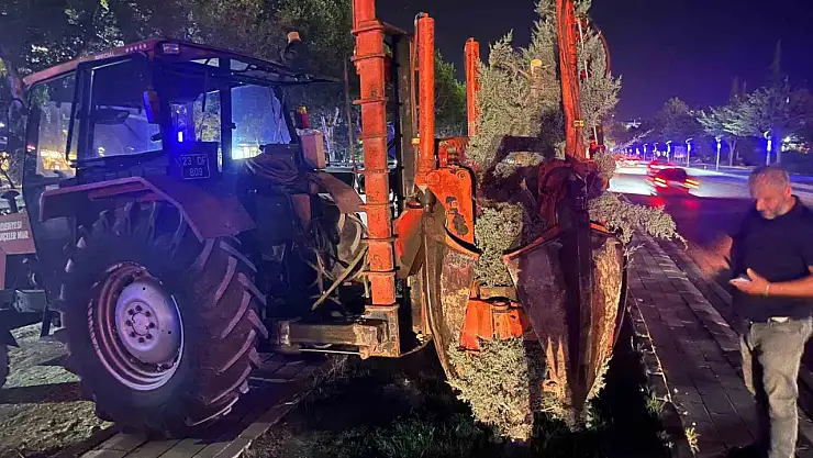 Hazardağlı Kavşağı'ndaki ağaçlar taşınarak koruma altına alınıyor