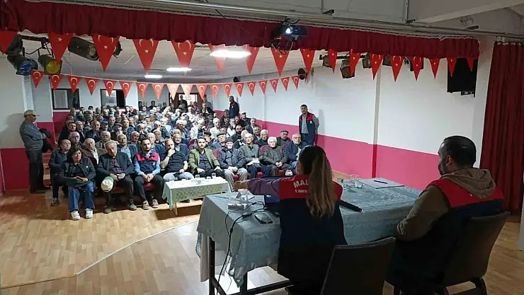 Hekimhan'da don hasarı sonrası ilk bilgilendirme toplantısı yapıldı