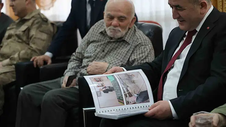 Huzurevindeki Mehmet amcanın sürprizi valiyi hem duygulandırdı hem gülümsetti