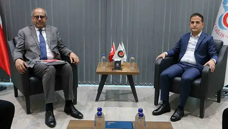 ILO Türkiye Ofisi Direktörü Hassan, HAK-İŞ Diyarbakır İl Başkanı Aküzüm ile görüştü