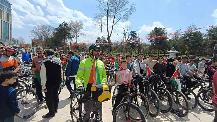 Malatya'da 'Gazze için sür ve diren' etkinliği düzenlendi